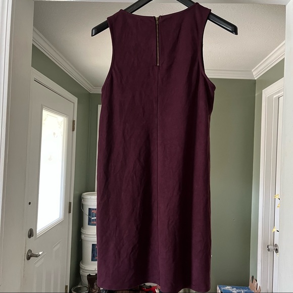 Womens large dress deep plum suede material - Picture 6 of 9